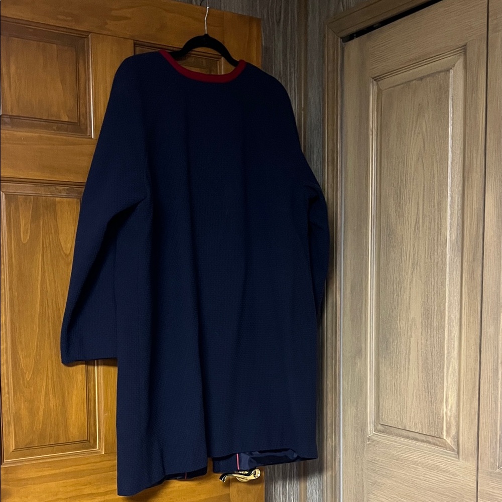 Boden Knit Navy Dress/Jacket with Red Trim ❤️💙 - Picture 7 of 8